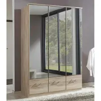 Wimex Kleiderschrank "Imago", braun (struktureichefarben hell), B:135cm H:199cm T:58cm, Schränke, Kleiderschrank