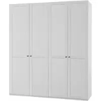 Wimex Kleiderschrank "New York, Wäscheschrank, Garderobe, Aufbewahrung", weiß, B:180cm H:236cm T:58cm, Schränke, Kleiderschrank, in vielen Breiten, individuelles Stauraumwunder, Höhe 208 oder 236cm