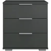 Wimex Nachtkommode "Easy", grau (graphit), B:52cm H:58cm T:38cm, Sideboards, Nachtkommode