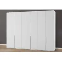 Wimex Kleiderschrank "New York", weiß, B:270cm H:208cm T:58cm, Schränke, Kleiderschrank, in vielen Breiten, 208 oder 236cm hoch
