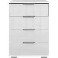 Wimex Nachtkommode "Easy", weiß (weiß, weißglas), B:52cm H:74cm T:38cm, Sideboards, Nachtkommode
