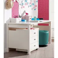 Wimex Schreibtisch "Filou", weiß, B:40cm H:72cm T:70cm, Tische, Schreibtisch