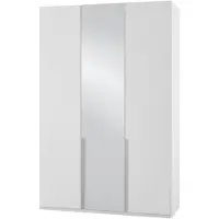 Wimex Kleiderschrank "New York", weiß, B:135cm H:208cm T:58cm, Schränke, Kleiderschrank