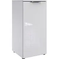 Wimex Kommode "Level36 C by fresh to go", weiß (weiß, glas weiß), B:41cm H:92cm T:41cm, Holzwerkstoff, Sideboards, Kommode, mit Glaselementen auf der Front, soft-close Funktion, 41cm breit