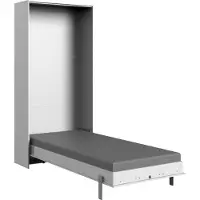Wimex Schrankbett "Juist Schrankklappbett Gästebett", weiß, H:213cm, Schrankbetten, Schrankbett, vertikal klappbar, 3 Liegeflächen, mit Lattenrost, Made in Germany