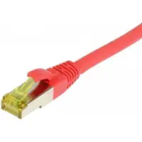 Synergy 21 Synergy21 Patchkabel RJ45, CAT6A 500Mhz, 7,5m, rot, S-STP(S/FTP), TPE/LSZH(Ultraflex), AWG26, mit CAT7 Rohkabel,
