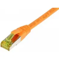 Synergy 21 Synergy21 Patchkabel RJ45, CAT6A 500Mhz, 5m, orange, S-STP(S/FTP), TPE/LSZH(Ultraflex), AWG26, mit CAT7 Rohkabel,