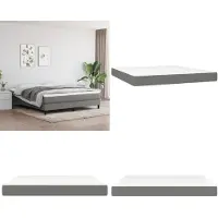 vidaXL Taschenfederkernmatratze Dunkelgrau 180x200x20 cm Stoff - Taschenfederkern-Matratze - Taschenfederkern-Matratzen - Matratze - Schlafzimmermöbel