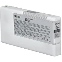 Epson T6539 Light Light Black-Tintenpatrone (200 ml), Standardertrag, Schwarz, Tinte auf Pigmentbasis, 200 ml, 1 Stück(e), Einzelpackung