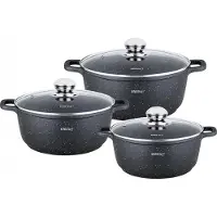 KINGHOFF Set Marmor Von Töpfen Kh-1606