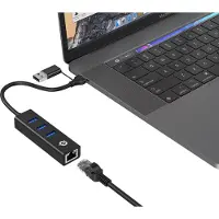 Conceptronic Donn07ba Usb-c 3.1 Auf Rj45/usb-a 3.0 Adapter