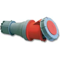 ELTECO Tragbare Steckdose 63A 5P 400V rot IP67 POWER TWIST 235-6