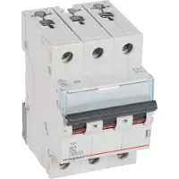 Legrand 403395 TX3 Leitungsschutzschalter B-Charakteristik, 2A, 3-polig, 6kA, 400VAC, 3TE