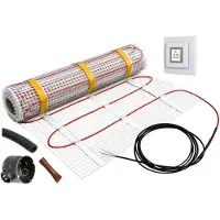 Glen Dimplex Dimplex 378140 Dünnbett-Heizmatten-Set DCF-Serie, 160 Watt/m2, mit DTB2R DCF160S-410W-Set DTB 2R-2,6m2 DCF160S-410W-SetDTB2R-2,6m2