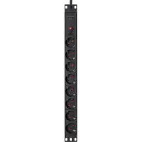 As Schwabe as-Schwabe 18192 Steckdosenleiste 19" Schwarz Kaltgerätestecker 1 St - Steckdosenleiste - 3 m