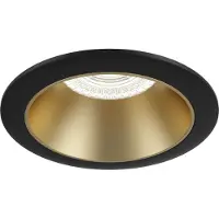 Maytoni Share Strahler Einbauleuchte DL053-01BMG 1xGU10 - Moderne Schwarz und Mattgold Aluminium Einbauleuchte für stilvolle Raumbeleuchtung