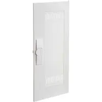Hager FZ005NM Tür univers rechts, Media, geschlitzt, RAL 9010, f. Schrank IP3X, 650x300mm
