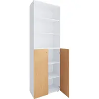 VCM Schuhschrank "XL Holz Großer Schuhschrank Schuhkommode Lona 6", braun (weiß, buche), B:70cm T:40cm, Obermaterial: 100% Holz Wood., Schränke, Schuhschrank