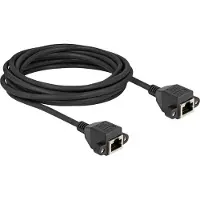 DeLOCK RJ50 Verlängerungskabel Buchse zu Buchse S/FTP 5 m schwarz, 5 m, S/FTP (S-STP), RJ-50, RJ-50, Schwarz