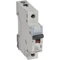 Legrand 404175 TX3 Leitungsschutzschalter C-Charakteristik, 40A, 1-polig, 10kA,230/400VAC, 1TE