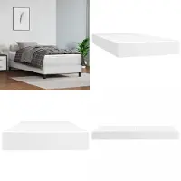vidaXL Taschenfederkernmatratze Weiß 100x200x20 cm Kunstleder - Taschenfederkern-Matratze - Taschenfederkern-Matratzen - Matratze - Schlafzimmermöbel