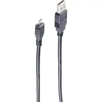 Shiverpeaks BS14-11055, 0,5 m, USB A, Micro-USB B, USB 2.0, 0,48 Gbit/s, Schwarz