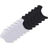 Diadora Unisex Socken, 12er Pack - Sportsocken, Baumwolle, Mehrfachpackung, Logo, einfarbig