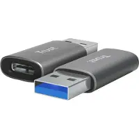Trust Calyx, USB Type-C, USB Type-A, Grau