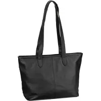 The Chesterfield Brand Laptoptasche Schultertasche mit Laptopfach Monza Shopper Black schwarz