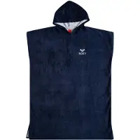 Roxy Badeponcho "Sunny Joy", Damen, blau, Obermaterial:100% Baumwolle., Hausmäntel Badeponcho