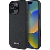 DKNY Pu Leather Metal Logo Magsafe Iphone 16 Pro Handyhülle