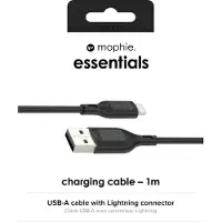 Mophie essentials charging cables | 1M, 1 m, Lightning, USB A, Männlich, Männlich, Schwarz