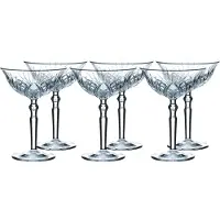 Nachtmann Cocktailglas "Cocktailgläser Palais 200 ml 6er Set transparent", bunt (transparent), Glas, Trinkgefäße, Cocktailglas