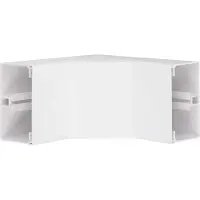 Hager Inneneck aus Grundprofil aus PVC zu FB 80x130mm verkehrsweiß, Inneres Kabelwinkelstück, Weiß, Polyvinylchlorid (PVC), 130 mm, 82 mm