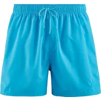 Bruno Banani Badeshorts "Boxer Wave Line 2.0 Swim", Herren, Gr. M (5), N-Gr, blau (türkis), Microfaser, Polyester, unifarben, Badehosen Badeshorts, mit Tunnel-Gummibund