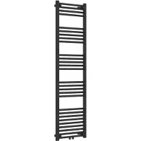 Neu.haus Handtuchheizkörper ’Voss’ mit 28 Stangen Stahl 160 x 50 cm Schwarz