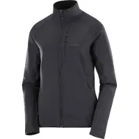 Salomon - Women's Sntial Lightwarm Full Zip - Fleecejacke Gr S schwarz/grau