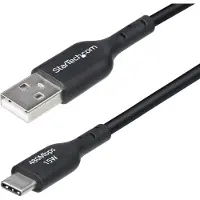 StarTech.com .com 1m USB-A auf USB-C Ladekabel, USB-A auf Typ-C Schnellladekabel, 3A, USB 2.0 Datenübertragung, Schwarz, Stecker auf Stecker, 1 m, USB A, USB C, USB 2.0, 0,48 Gbit/s, Schwarz