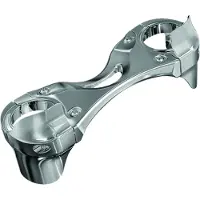 Kuryakyn Honda Gl 1800 Goldwing 01 Gabelbrücke Silber Silber One Size