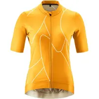 Gonso Radtrikot "Road Jersey Print W" Damen Fahrradtrikot kurzarm, Full-Zip Trikot, Rückentasche, Slim Fit