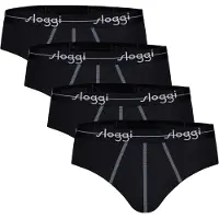 Sloggi Slip "Slip Start midi C4P box 4er Pack", Herren, Gr. L, schwarz, Obermaterial: 96% Baumwolle CO. 4% Elasthan EL., Unterhosen Slip