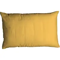 Casatex Kissenbezug "Uni", gelb (curry), B:40cm L:80cm, Satin, Baumwolle, Kissenbezüge, Kissenbezug, Uni Design, Reißverschluss, tolle Farben