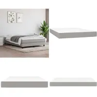 vidaXL Taschenfederkernmatratze Hellgrau 140x200x20 cm Stoff - Taschenfederkern-Matratze - Taschenfederkern-Matratzen - Matratze - Schlafzimmermöbel