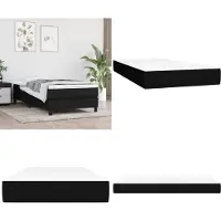 vidaXL Taschenfederkernmatratze Schwarz 90x200x20 cm Stoff - Taschenfederkern-Matratze - Taschenfederkern-Matratzen - Matratze - Schlafzimmermöbel