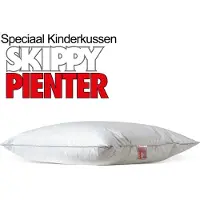 Unyqoos Skippy Pienter Kinderkissen 60x70 cm – dünn & leicht, für 2–7 Jahre, 300 g atmungsaktive Hollowfibre, 100% Baumwollbezug (EcoTex-100), non‑allergisch, ideal für Bauchschläfer