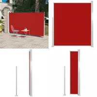 vidaXL Seitenmarkise 160x300 cm Rot - Seitenmarkise - Seitenmarkisen - Sichtschutz - Windschutz