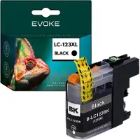 Evoke Patrone für Brother 123XB LC123BK ️️ DCP J132W J152W J552DW J752DW ️