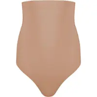 Magic bodyfashion Shapingstring "Maxi Hi-Thong", Damen, Gr. 4XL, braun (mocha), Obermaterial: 71% Polyamid, 29% Elasthan, unifarben, körpernah, Unterhosen Shapingstring, Maximalgrößen von S bis 4XL
