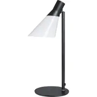 Dyberg Larsen Gent, Schwarz, Undurchsichtig, Weiß, Glas, Metall, Kinderzimmer, Homeoffice, Büro, Studie, Schwarz, IP20, E14