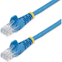 StarTech.com .com 0,5m Cat5e Ethernet Netzwerkkabel Snagless mit RJ45 - Blau, 0,5 m, Cat5e, U/UTP (UTP), RJ-45, RJ-45, Blau